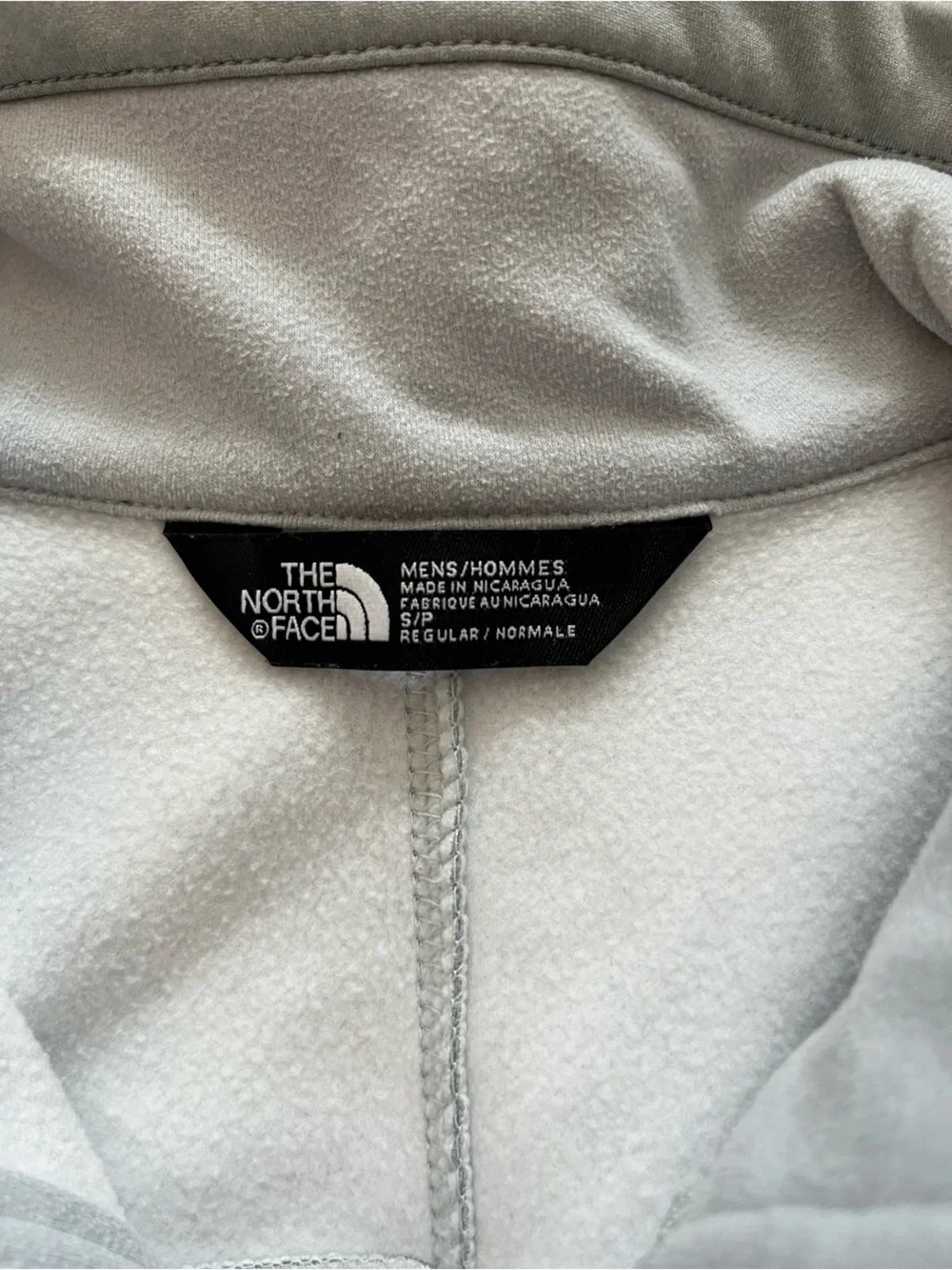 The North Face Apex Bionic Softshell Jacket Mens Small S Grey Full Zip Windproof